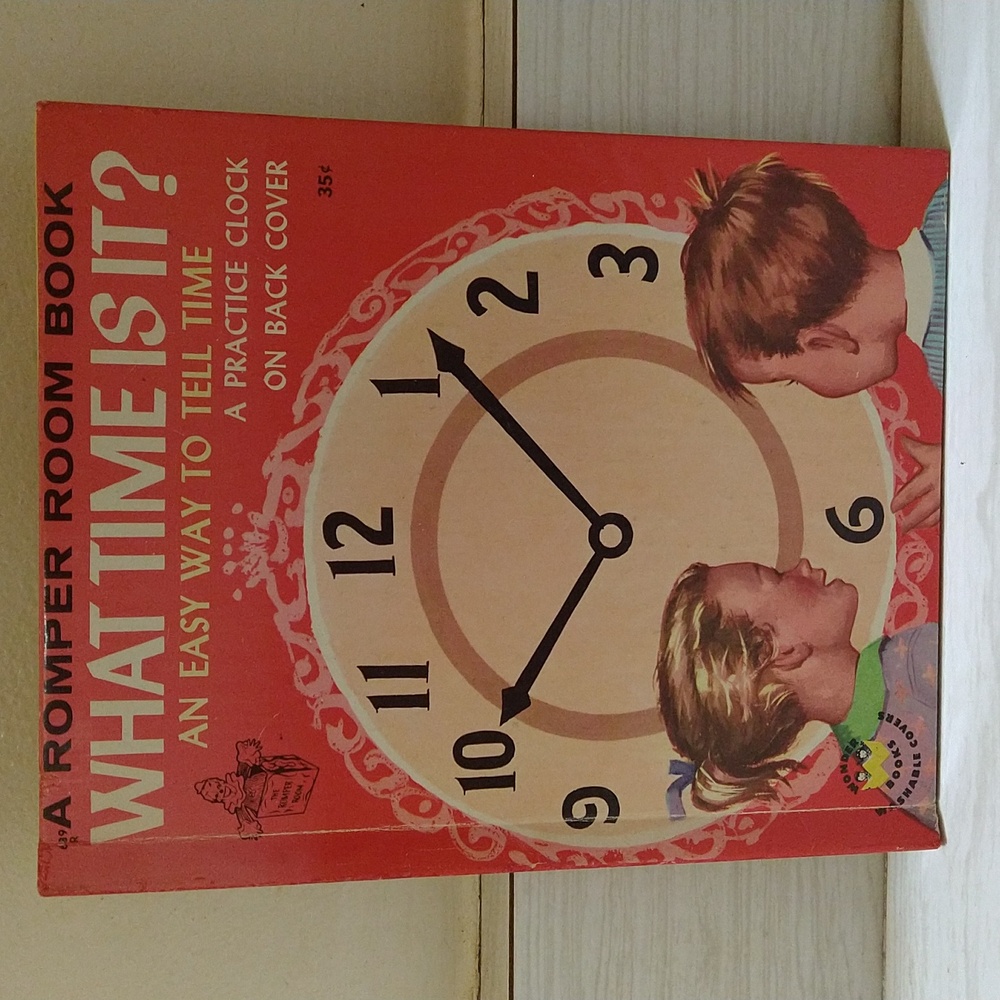 Vintage 1954 A Romper Room Book "What Time Is It?" By John Peter